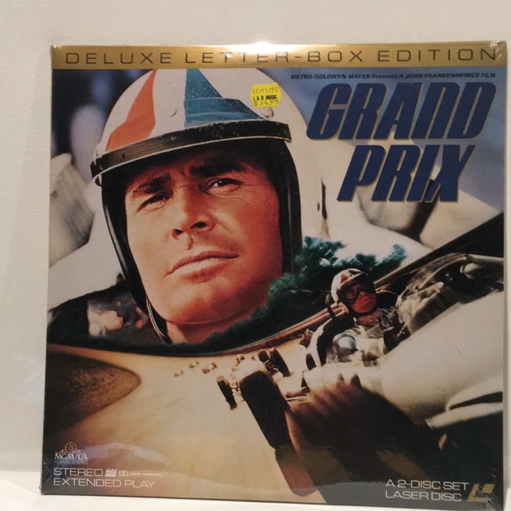 MGM UA Extended play GRAND PRIX 2 Disc Set Laser Disc.